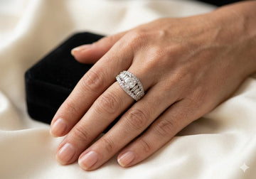 The Eternal Promise Baguette Ring | Heirloom Quality Diamond Set